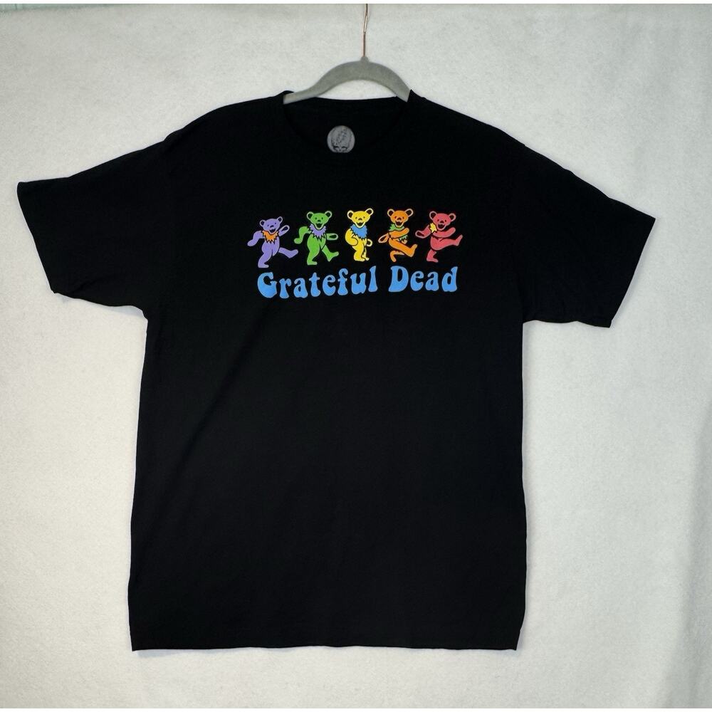 Grateful Dead Large Black T-Shirt Dancing Bears 2022 Graphic Band